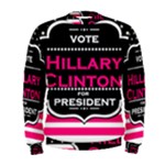 pink Hillary Clinton Men s Sweatshirt