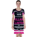 pink Hillary Clinton Short Sleeve Nightdress