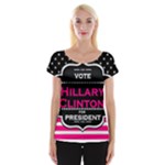 pink Hillary Clinton Women s Cap Sleeve Top