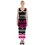 pink Hillary Clinton Fitted Maxi Dress