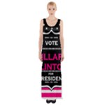 pink Hillary Clinton Maxi Thigh Split Dress