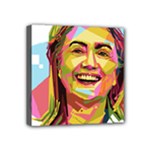 pastel Hillary Clinton Mini Canvas 4  x 4  (Stretched)