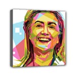 pastel Hillary Clinton Mini Canvas 6  x 6  (Stretched)