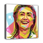 pastel Hillary Clinton Mini Canvas 8  x 8  (Stretched)