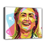 pastel Hillary Clinton Deluxe Canvas 20  x 16  (Stretched)