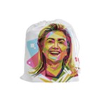 pastel Hillary Clinton Drawstring Pouch (Large)