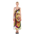 pastel Hillary Clinton Full Print Maxi Dress