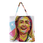 pastel Hillary Clinton Grocery Tote Bag