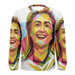 pastel Hillary Clinton Men s Long Sleeve Tee