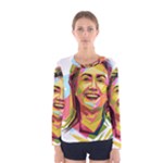 pastel Hillary Clinton Women s Long Sleeve Tee