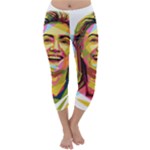 pastel Hillary Clinton Capri Winter Leggings 