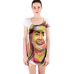 pastel Hillary Clinton Short Sleeve Bodycon Dress