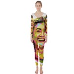 pastel Hillary Clinton Long Sleeve Catsuit