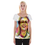 pastel Hillary Clinton Women s Cap Sleeve Top