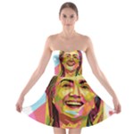 pastel Hillary Clinton Strapless Bra Top Dress