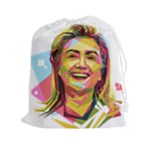 pastel Hillary Clinton Drawstring Pouch (XXL)