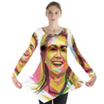 pastel Hillary Clinton Long Sleeve Tunic 