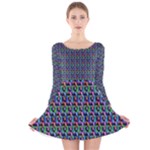 charles Manson Long Sleeve Velvet Skater Dress