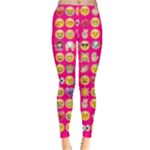 hot pink emoji Leggings 