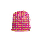 hot pink emoji Drawstring Pouch (Small)