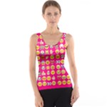 hot pink emoji Tank Top