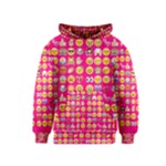 hot pink emoji Kids  Pullover Hoodie