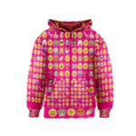 hot pink emoji Kids  Zipper Hoodie