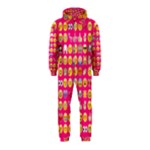 hot pink emoji Hooded Jumpsuit (Kids)