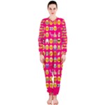 hot pink emoji OnePiece Jumpsuit (Ladies)