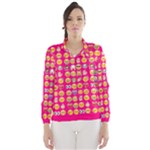 hot pink emoji Wind Breaker (Women)