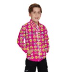 hot pink emoji Wind Breaker (Kids)