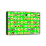 lime green Emoji Mini Canvas 6  x 4  (Stretched)