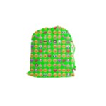 lime green Emoji Drawstring Pouch (Small)