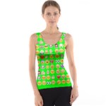 lime green Emoji Tank Top