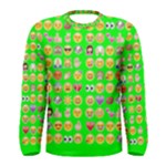 lime green Emoji Men s Long Sleeve Tee