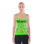 lime green Emoji Spaghetti Strap Top