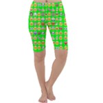 lime green Emoji Cropped Leggings 