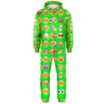 lime green Emoji Hooded Jumpsuit (Men)