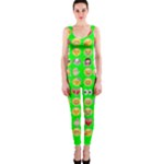 lime green Emoji OnePiece Catsuit