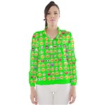 lime green Emoji Wind Breaker (Women)