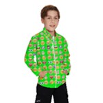 lime green Emoji Wind Breaker (Kids)