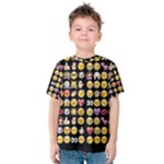 black Emoji Kid s Cotton Tee