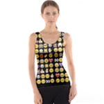 black Emoji Tank Top