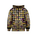 black Emoji Kids  Pullover Hoodie