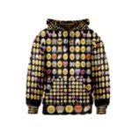 black Emoji Kids  Zipper Hoodie