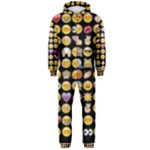 black Emoji Hooded Jumpsuit (Men)