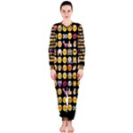 black Emoji OnePiece Jumpsuit (Ladies)