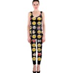 black Emoji OnePiece Catsuit