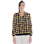 black Emoji Wind Breaker (Women)