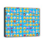 teal Emoji Canvas 10  x 8  (Stretched)